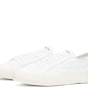 A.P.C. X Jane Birken collab white canvas sneakers. Limited Edition style